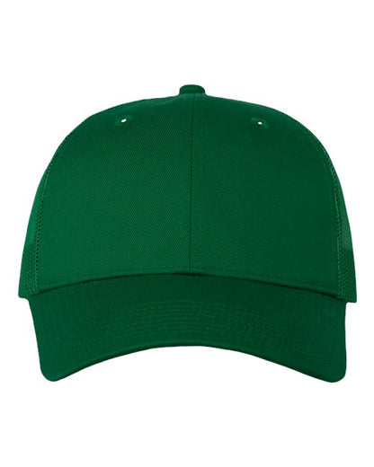 Valucap Mesh-Back Twill Trucker Cap - Kelly Front