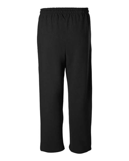 Unisex Heavy Blend™ Open-Bottom Sweatpants - Black Back