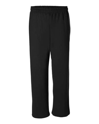 Unisex Heavy Blend™ Open-Bottom Sweatpants - Black Front