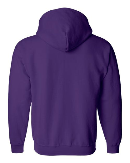 Unisex Heavy Blend™ Full-Zip Hooded Sweatshirt - Purple Back
