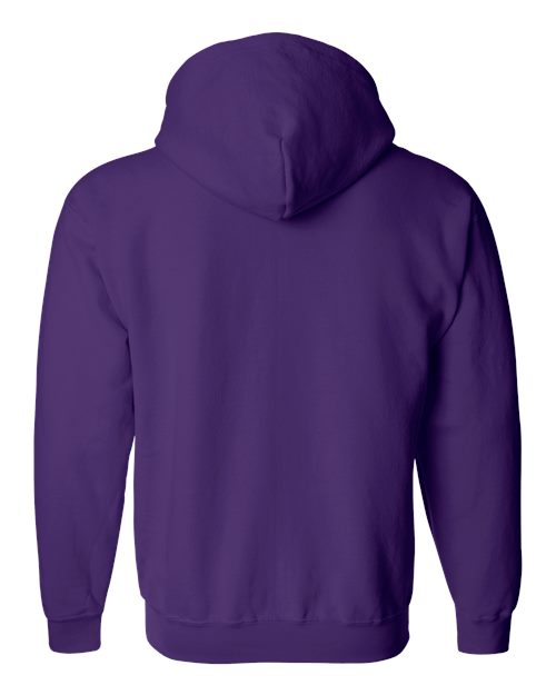 Unisex Heavy Blend™ Full-Zip Hooded Sweatshirt - Purple Back