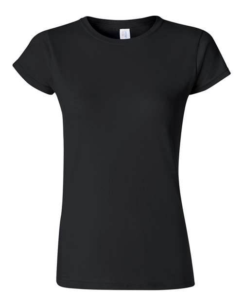 Women's Softstyle® T-Shirt - Black Front