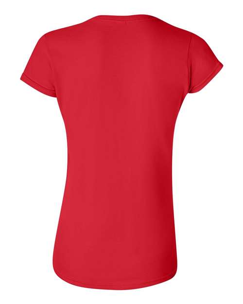 Women's Softstyle® T-Shirt - Red Back
