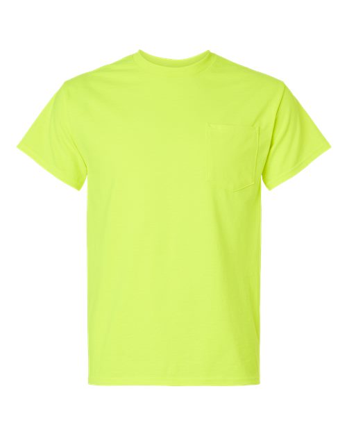 Unisex Ultra Cotton® Pocket T-Shirt - Safety Green Front