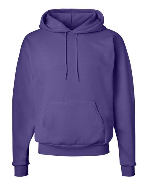 Hanes Unisex EcoSmart® Hooded Sweatshirt - Purple Front