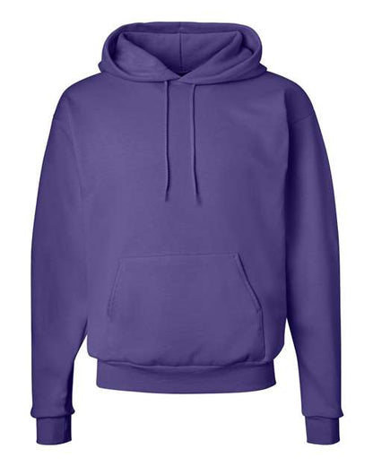 Hanes Unisex EcoSmart® Hooded Sweatshirt - Purple Front