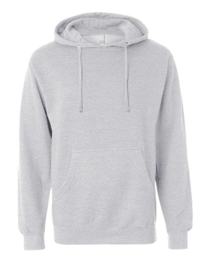 Independent Trading Co. Unisex Midweight Hooded Sweatshirt - Grey Heather Front