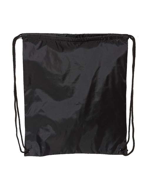 Liberty Bags Large Drawstring Pack with DUROcord - Black Front