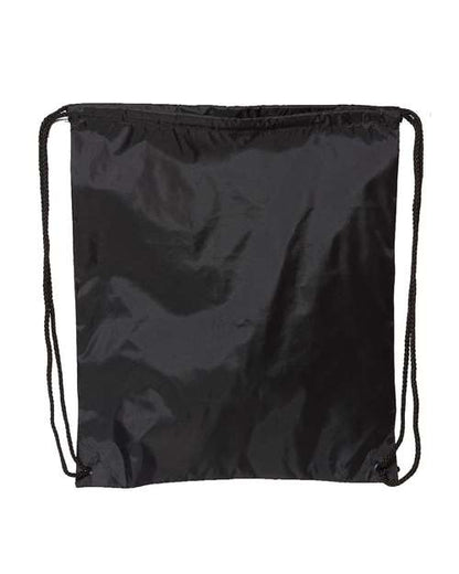 Liberty Bags Large Drawstring Pack with DUROcord - Black Front