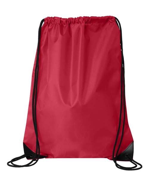 Liberty Bags Value Drawstring Bag - Red Front