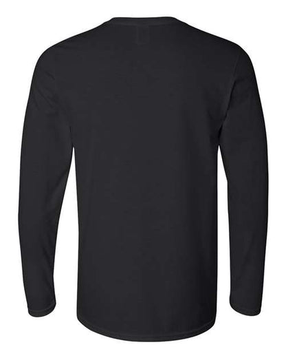 Unisex Softstyle® Long Sleeve T-Shirt - Black Back