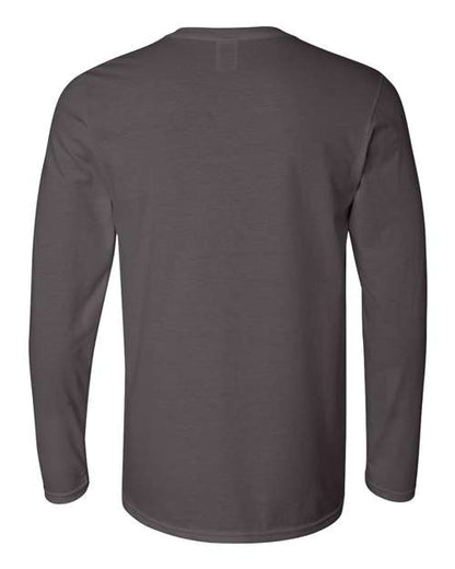 Unisex Softstyle® Long Sleeve T-Shirt - Charcoal Back