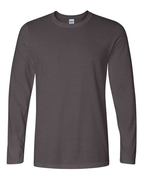 Unisex Softstyle® Long Sleeve T-Shirt - Charcoal Front