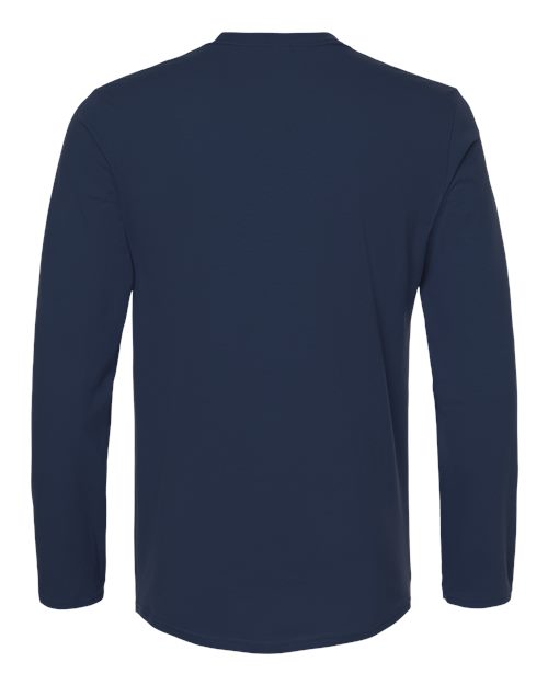 Unisex Softstyle® Long Sleeve T-Shirt - Navy Back