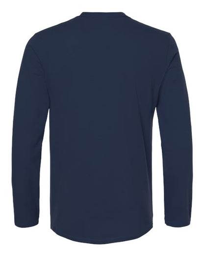 Unisex Softstyle® Long Sleeve T-Shirt - Navy Back