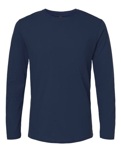 Unisex Softstyle® Long Sleeve T-Shirt - Navy Front