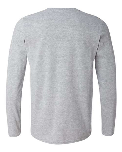 Unisex Softstyle® Long Sleeve T-Shirt - Sport Grey Back