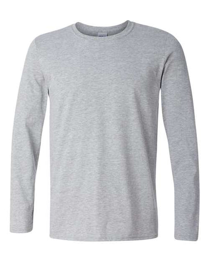 Unisex Softstyle® Long Sleeve T-Shirt - Sport Grey Front
