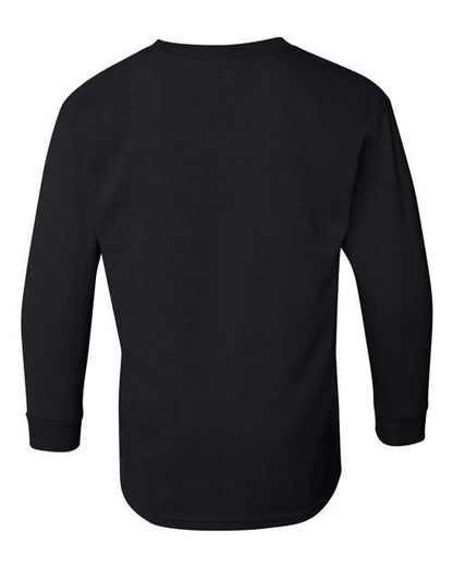 Youth Heavy Cotton™ Long Sleeve T-Shirt - Black Back