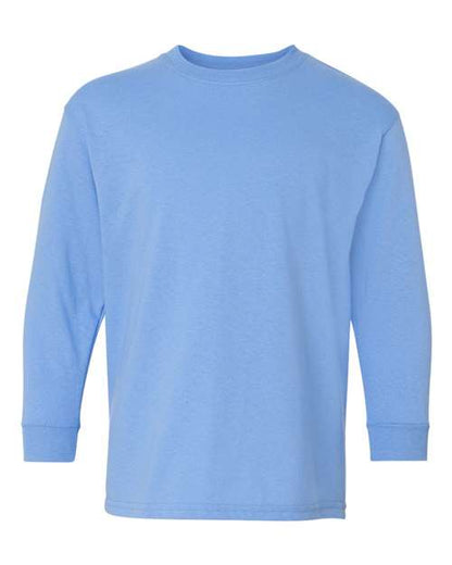 Youth Heavy Cotton™ Long Sleeve T-Shirt - Carolina Blue Front