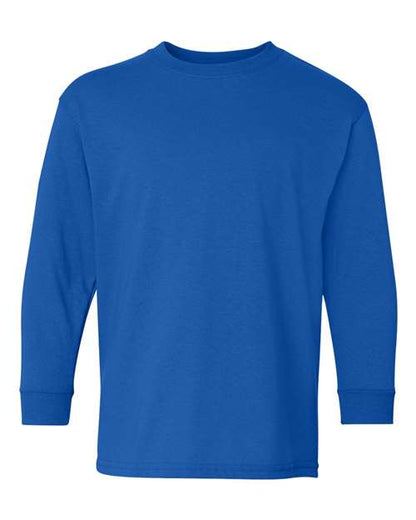 Youth Heavy Cotton™ Long Sleeve T-Shirt - Royal Front