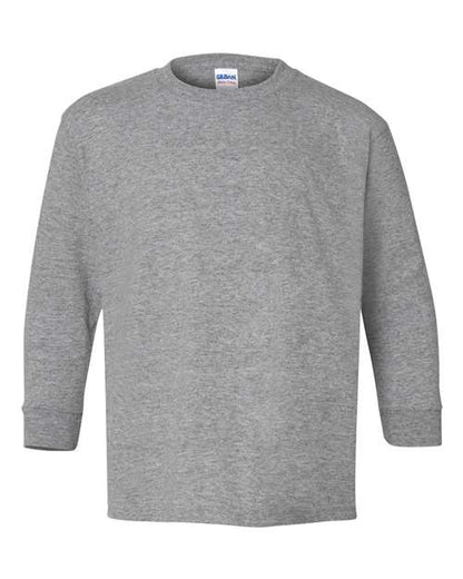 Youth Heavy Cotton™ Long Sleeve T-Shirt - Sport Grey Front