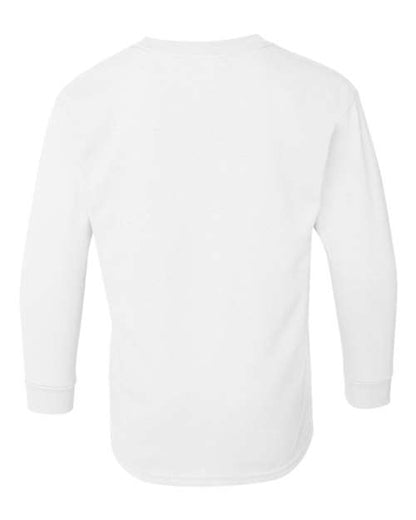 Youth Heavy Cotton™ Long Sleeve T-Shirt - White Back
