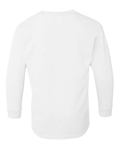 Youth Heavy Cotton™ Long Sleeve T-Shirt - White Back