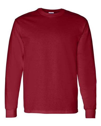 Unisex Heavy Cotton™ Long Sleeve T-Shirt - Garnet Front
