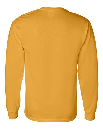 Unisex Heavy Cotton™ Long Sleeve T-Shirt - Gold Back