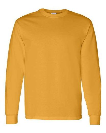 Unisex Heavy Cotton™ Long Sleeve T-Shirt - Gold Front