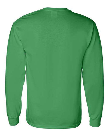 Unisex Heavy Cotton™ Long Sleeve T-Shirt - Irish Green Back