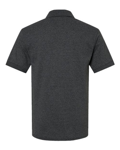 Unisex DryBlend® Polo - Dark Heather Back
