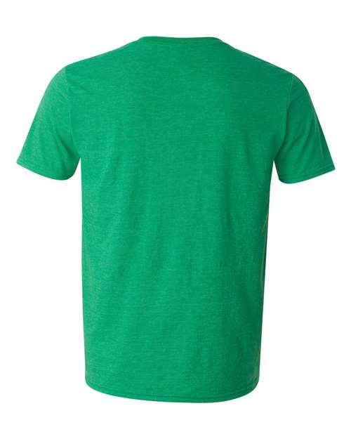 Unisex Softstyle® T-Shirt - Heather Irish Green Back