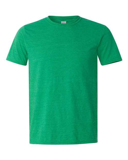 Unisex Softstyle® T-Shirt - Heather Irish Green Front