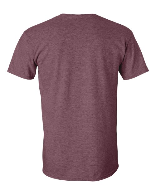 Unisex Softstyle® T-Shirt - Heather Maroon Back