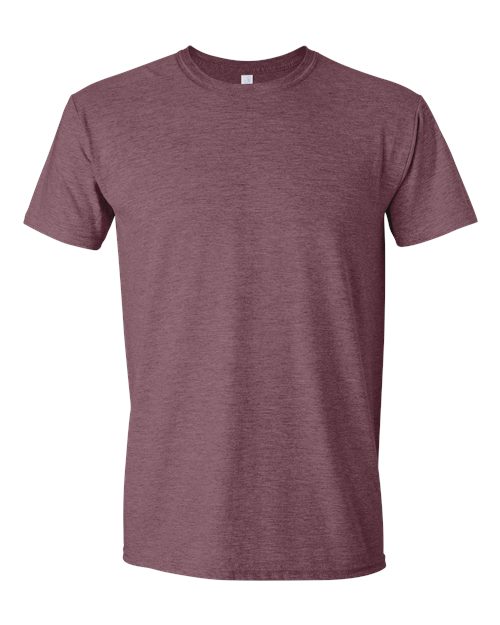 Unisex Softstyle® T-Shirt - Heather Maroon Front