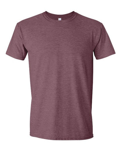 Unisex Softstyle® T-Shirt - Heather Maroon Front
