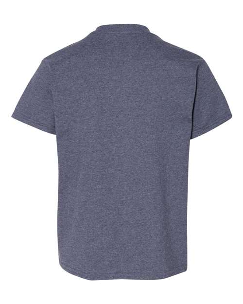 Youth Heavy Cotton™ T-Shirt - Heather Navy Back