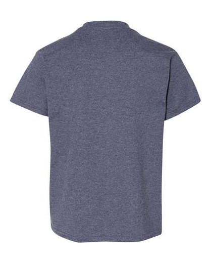 Youth Heavy Cotton™ T-Shirt - Heather Navy Back