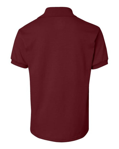 Youth EcoSmart® Jersey Polo - Maroon Back