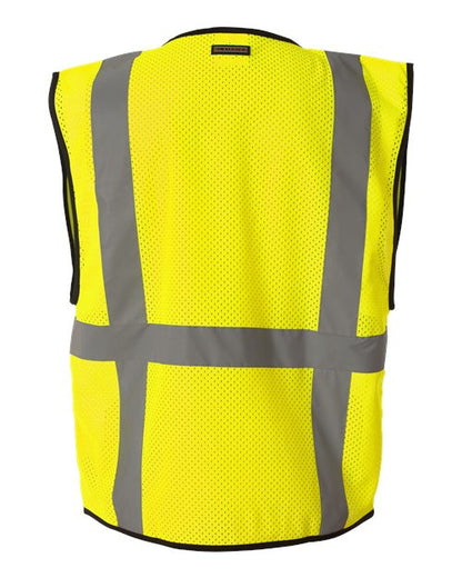 Kishigo Unisex Economy Mesh 6-Pocket Vest - Back