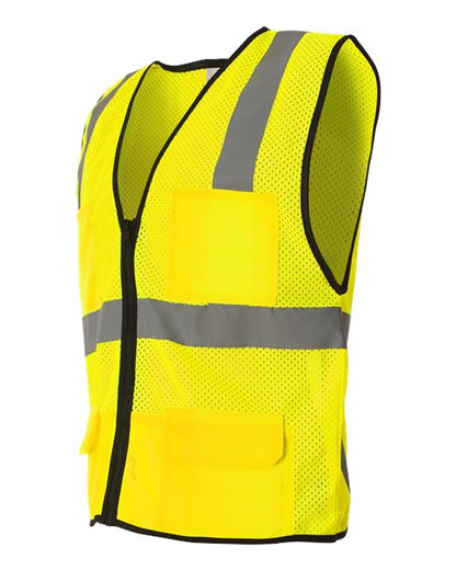 Kishigo Unisex Economy Mesh 6-Pocket Vest - Side