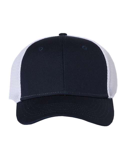 Valucap Spacer Mesh-Back Cap - Navy/ White Front
