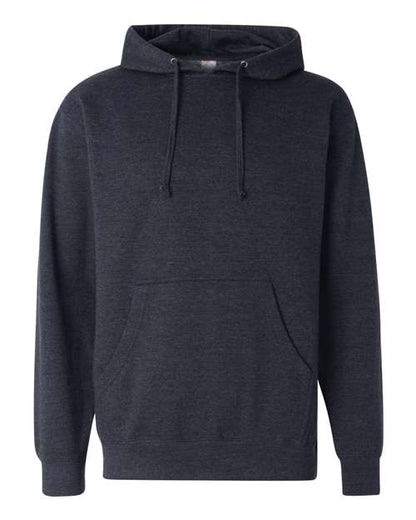 Independent Trading Co. Unisex Midweight Hooded Sweatshirt - Classic Navy Heather Front