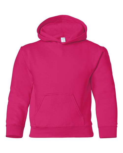 Gildan Youth Heavy Blend™ Hooded Sweatshirt - Heliconia Front