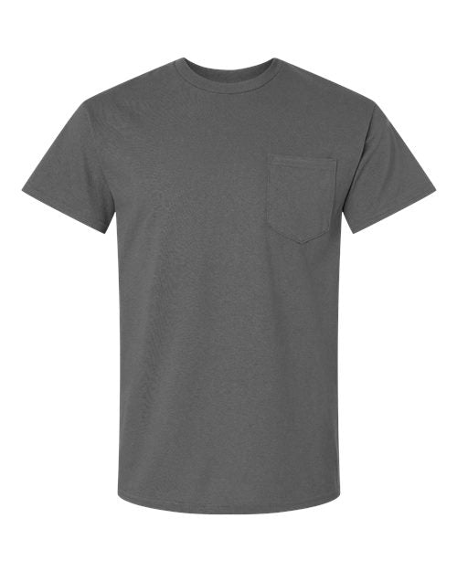 Unisex Ultra Cotton® Pocket T-Shirt - Charcoal Front