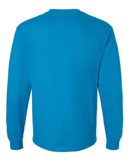 Unisex Ultra Cotton® Long Sleeve T-Shirt - Sapphire Back
