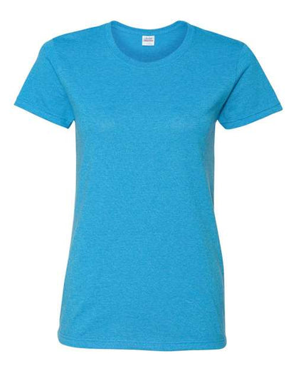 Women's Heavy Cotton™ T-Shirt - Heather Sapphire Front