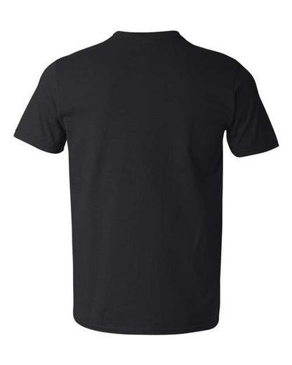 Unisex Softstyle® V-Neck T-Shirt - Black Back